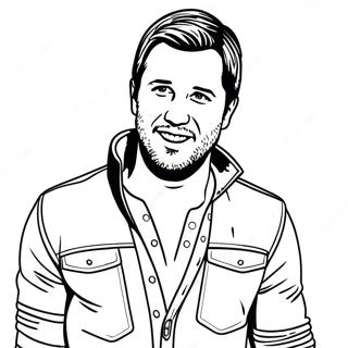 Luke Bryan Coloring Page 71293-58918