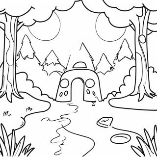 Fantasy Video Game Landscape Coloring Page 712-570