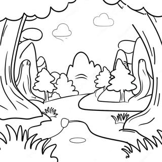 Fantasy Video Game Landscape Coloring Page 712-572