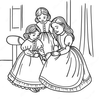 Little Women Coloring Page 71313-58934