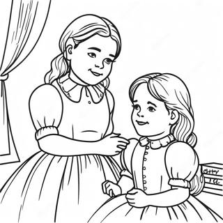 Little Women Coloring Page 71313-58935