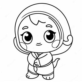 Cute Xiao Character Coloring Page 71334-58959