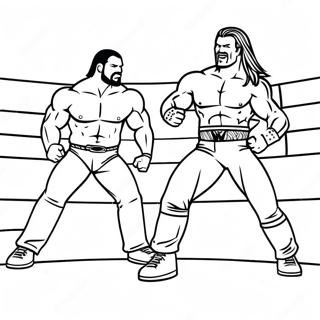 Wwe Superstars In Action Coloring Page 71354-58969