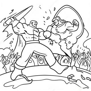 Epic Rumble Movie Battle Scene Coloring Page 71374-58985