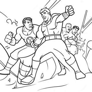 Epic Rumble Movie Battle Scene Coloring Page 71374-58987