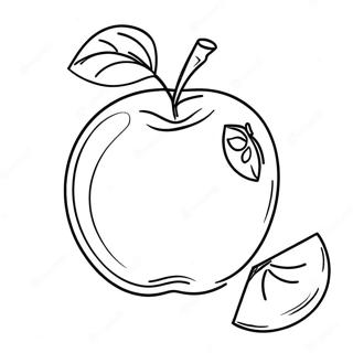 Red Apple Coloring Page 71383-58990