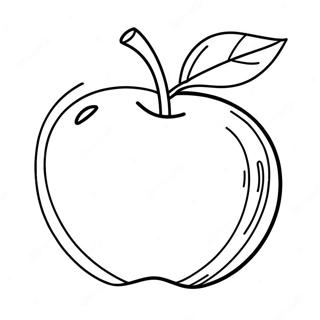 Shiny Red Apple Coloring Page 71384-58998