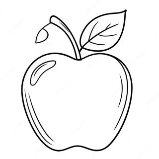 Shiny Red Apple Coloring Page 71384-59000