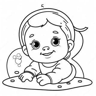 Baby In Yellow Coloring Page 71403-59007