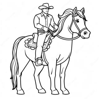 Western Horse Coloring Page 71413-59016