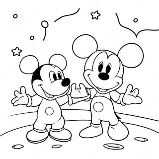 Mickey Mouse Clubhouse Space Adventure Coloring Page 71433-59046