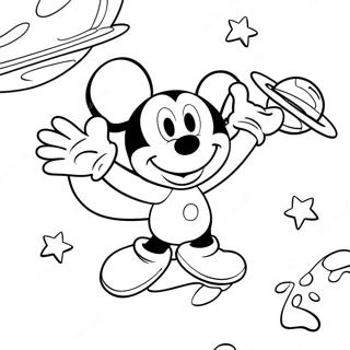 Mickey Mouse Clubhouse Space Adventure Coloring Page 71433-59047