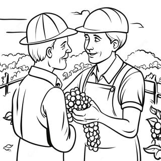 Parable Of The Workers In The Vineyard Coloring Pages