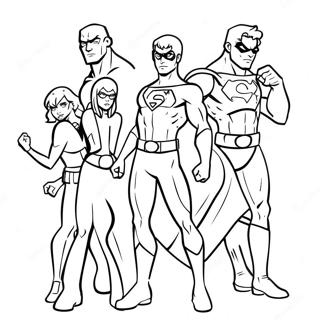 Young Justice Coloring Page 71453-59038