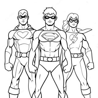 Young Justice Coloring Page 71453-59039