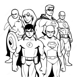 Young Justice Coloring Page 71453-59040