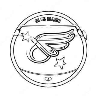 St Louis Blues Logo Coloring Page 71463-59054