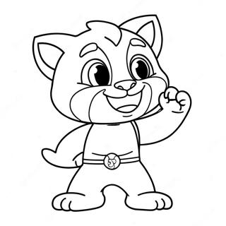 Talking Tom Hero Coloring Page 71493-59078