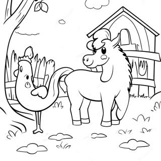 Barnyard Animals Coloring Page 71544-59118