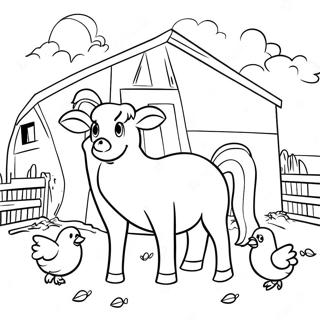 Barnyard Animals Coloring Page 71544-59119