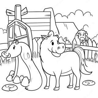 Barnyard Animals Coloring Page 71544-59120