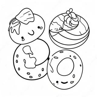 Colorful Pan Dulce Treats Coloring Page 71564-59151