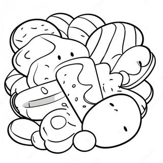 Colorful Pan Dulce Treats Coloring Page 71564-59152