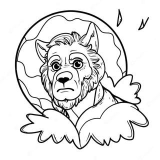 Teen Wolf Full Moon Transformation Coloring Page 71574-59139