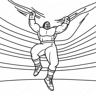 Wwe Wrestler Jumping On Opponent Coloring Page 71584-59153