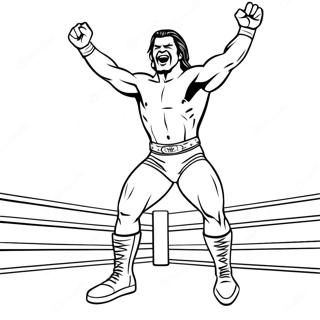 Wwe Wrestler Jumping On Opponent Coloring Page 71584-59154