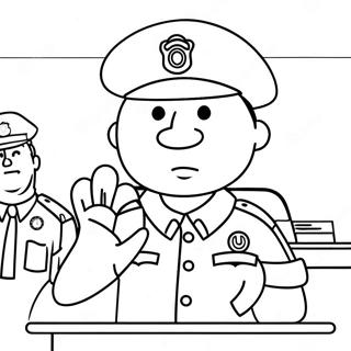 Officer Buckle Giving A Safety Speech Coloring Page 71604-59166