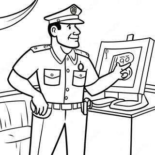 Officer Buckle Giving A Safety Speech Coloring Page 71604-59168