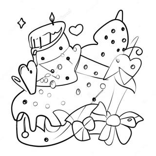 Sweet 16 Birthday Celebration Coloring Page 71623-59175