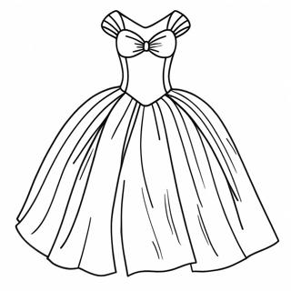 Elegant Sweet 16 Dress Coloring Page 71624-59187