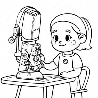 Creative Rosie Revere Building A Robot Coloring Page 71634-59198