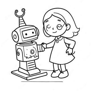 Creative Rosie Revere Building A Robot Coloring Page 71634-59200