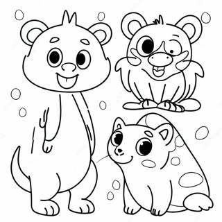 Funny Rhyming Animals Coloring Page 71644-59201