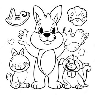 Funny Rhyming Animals Coloring Page 71644-59202