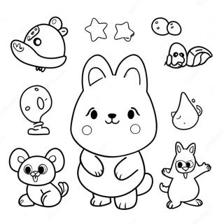 Funny Rhyming Animals Coloring Page 71644-59204