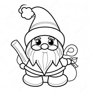 Christmas Gnome Coloring Pages