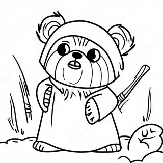 Ewok Coloring Page 71653-59207