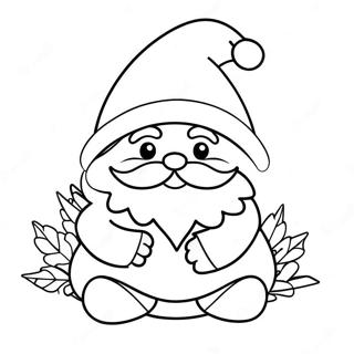 Festive Christmas Gnome Coloring Page 7165-5829