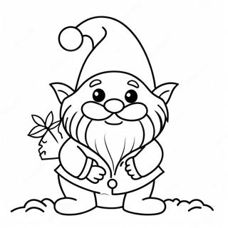 Festive Christmas Gnome Coloring Page 7165-5831