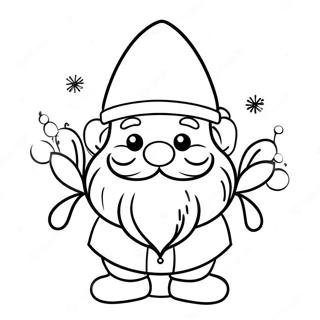 Festive Christmas Gnome Coloring Page 7165-5832