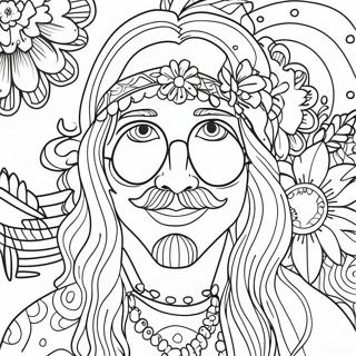 Hippie Trippy Coloring Page 71673-59218