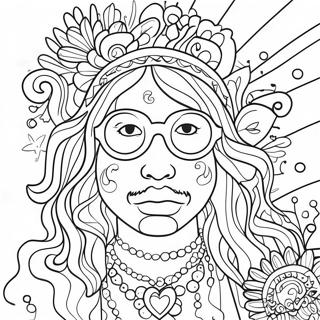 Hippie Trippy Coloring Page 71673-59219