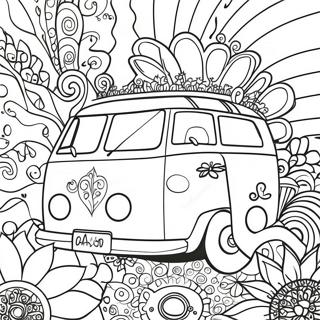 Hippie Trippy Coloring Page 71673-59220