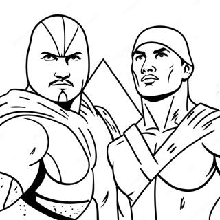 Creed Characters In Action Coloring Page 71704-59246