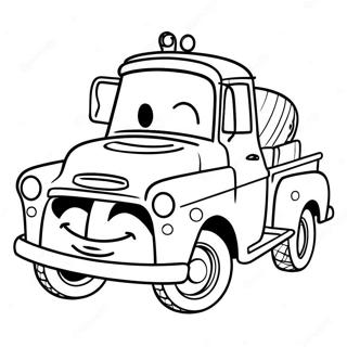 Funny Mater With A Big Smile Coloring Page 71714-59257