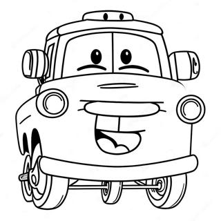 Funny Mater With A Big Smile Coloring Page 71714-59258